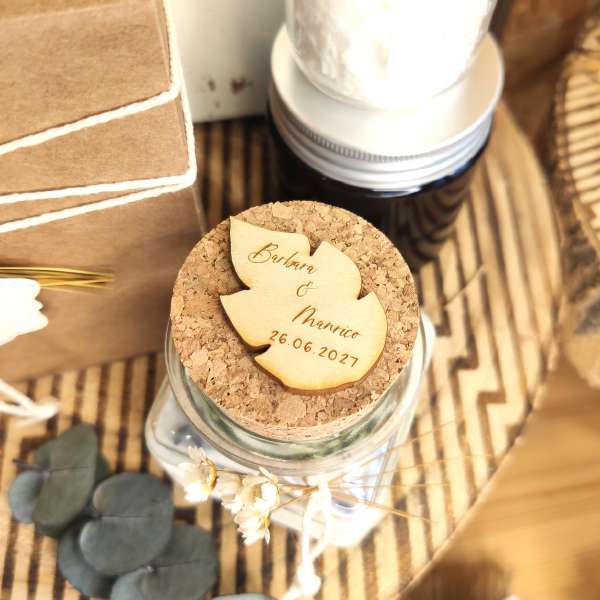 Candela Naturale Personalizzata in Cera di Soia – EcoFattoArt